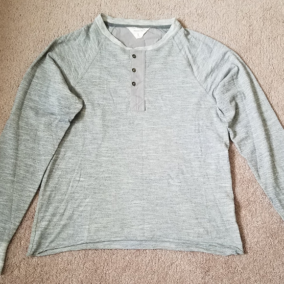rag & bone Other - Rag & Bone Classic Cotton Henley Grey Size Large